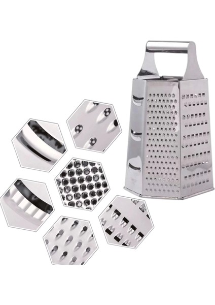 Profesyonel 6’lı Şef Rende | 6 Fonksiyonlu Altıgen Rende (Car-9)