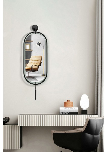 Serenity Black Ayna, (Yi) Dekoratif Modern Duvar Aynası