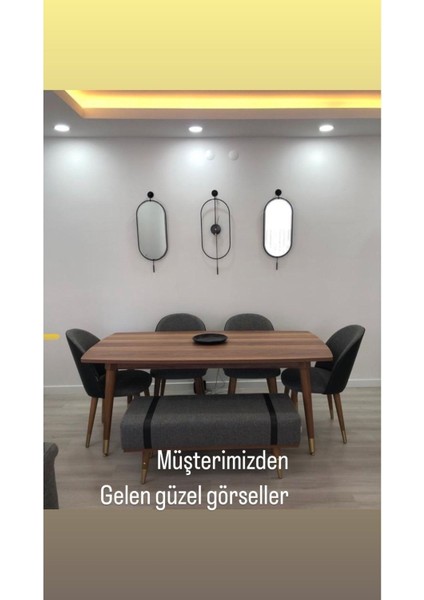 Serenity Black Ayna, (Yi) Dekoratif Modern Duvar Aynası