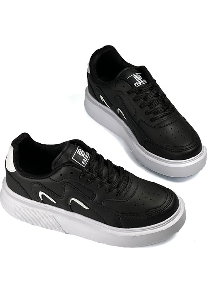 Siyah Beyaz Kadın Sneaker 0145