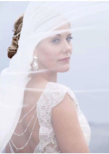 İnci Kolye Şeklinde Gümüş Renk Sırt Kolyesi Vücut Aksesuarı modelleri