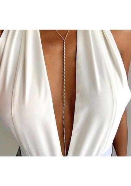 Zirconium Ortası Taşlı Vücut Aksesuarı ve Sırt Aksesuarı Dual Use