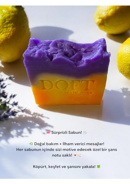 Doft Lavanta Limon ve Portakal Esanslı Şans Dolu Sabun 150 gr fiyatları