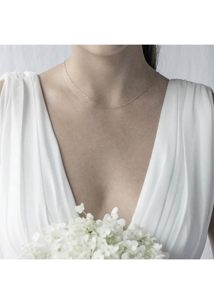 Gümüş Renk Top Zincirli Sırt Kolyesi fiyatları