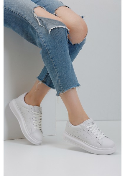 Beyaz Kadın Sneaker 0156