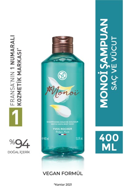 Monoi Saç Ve Vücut Şampuanı 400 Ml