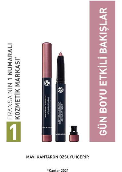 Krem Dokulu Kalem Far-Sedefli Pembe-60028