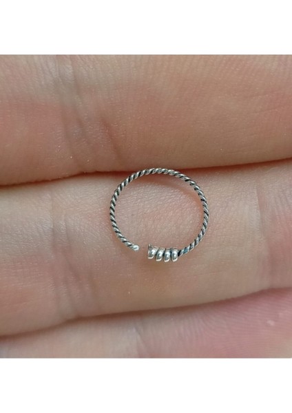 925 Ayar Saf Gümüş Kilitli Burgu Halka Hızma fiyatları