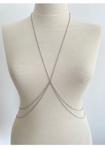 Kararmaz Gümüş Renk Casa Vücut Aksesuarı ve Vücut Zinciri fiyatları