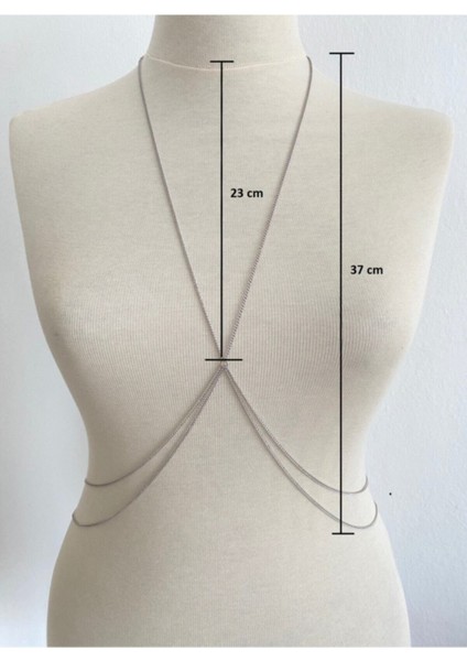 Kararmaz Gümüş Renk Casa Vücut Aksesuarı ve Vücut Zinciri modelleri