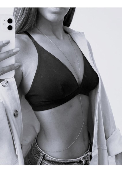 Vücut Aksesuarı, Vücut Kolyesi, Vücut Takısı, Bel Kolyesi, Bel Takısı, Göbek Aksesuarı, Gümüş Renk