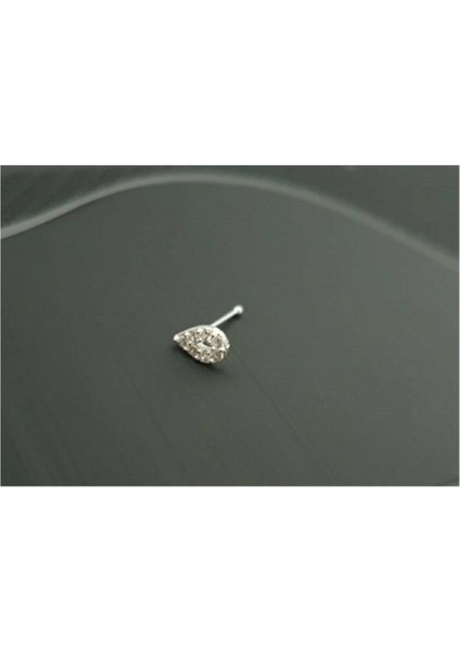 925 Ayar Gümüş Taşlı Damla Hızma