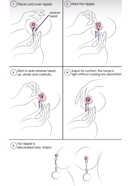 Püsküllü Zincir Göğüs Meme Ucu Aksesuar Sıkıştırma Piercing indirimleri