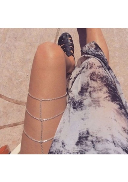 Bacak Zinciri Gümüş Renk