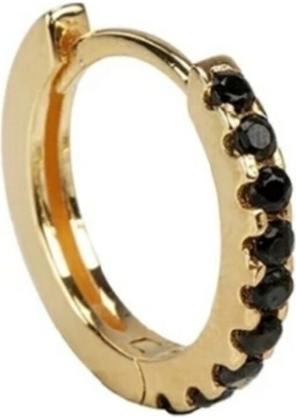 316L Çelik Taşlı Gold Halka Piercing modelleri