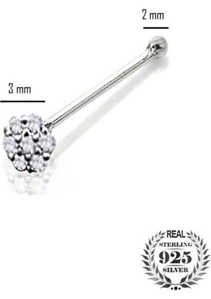 Çiçek Desenli Taşlı Hızma (925 Ayar Saf Gümüş) fiyatları