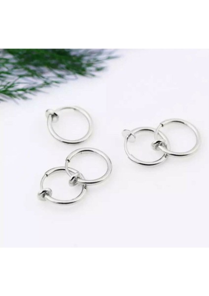 Cerrahi Çelik Deliksiz Fake Gümüş Küpe Piercing (Burun-Kulak-Dudak) fiyatları