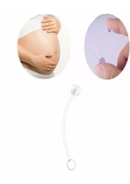 Bioplast Şeffaf Hamile Göbek Piercing Keloid Karşıtı