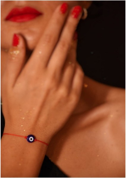 Nazar Boncuklu Kırmızı Ip Bileklik fiyatları