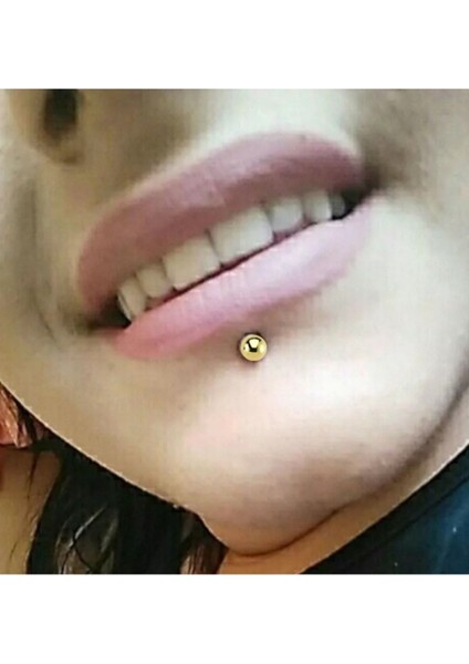 Deliksiz Mıknatıslı Top Dudak Kulak Fake Altın Renk Piercing fiyatları