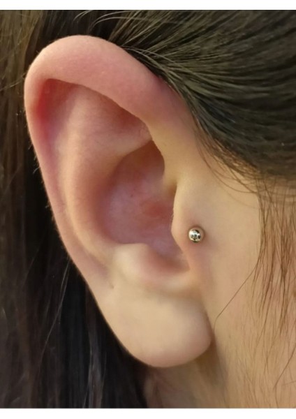Deliksiz Mıknatıslı Tragus Helix Fake Piercing