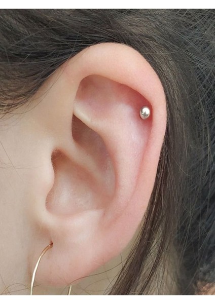Deliksiz Mıknatıslı Tragus Helix Fake Piercing