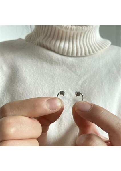 Deliksiz Mıknatıslı Lip Boynuz Fake Piercing Septum indirimleri