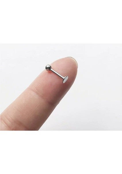 3 Adet Set Çelik Labret Piercing Kıkırdak Tragus Helix Piercing