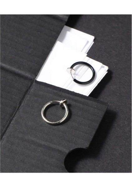2 Adet Deliksiz Yaylı Fake Piercing Küpe Septum Kıkırdak Dudak Piercing