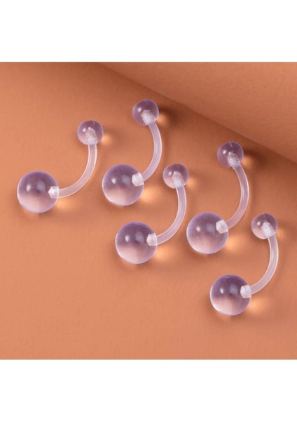 Bioplast Antialerjik Şeffaf Göbek Piercing