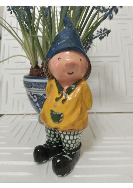 El Yapımı Bahçe Decor Polyester Erkek Cüce