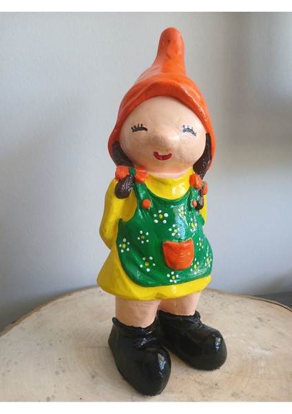 Kız El Yapımı Bahçe Decor Cüce 1 Adet modelleri