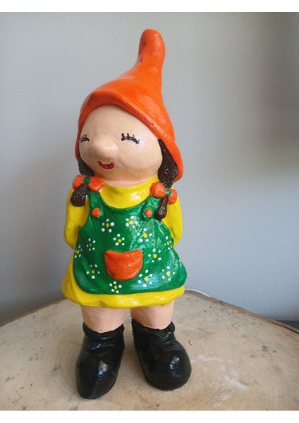 Kız El Yapımı Bahçe Decor Cüce 1 Adet fırsatları