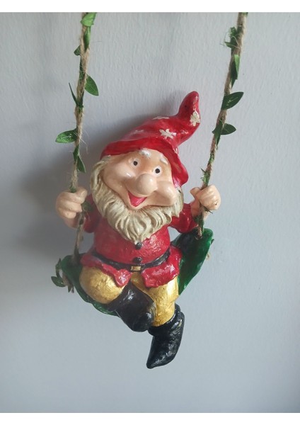 Yılbaşı Sallanan 20 cm Büyük Boy Cüce Dekoratif Biblo Heykel Hediyelik fiyatları