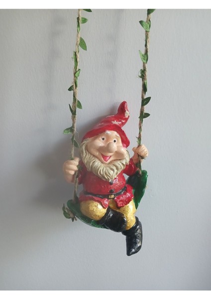Yılbaşı Sallanan 20 cm Büyük Boy Cüce Dekoratif Biblo Heykel Hediyelik modelleri