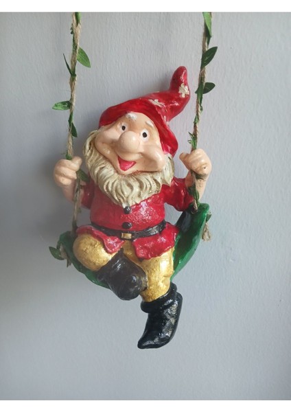 Yılbaşı Sallanan 20 cm Büyük Boy Cüce Dekoratif Biblo Heykel Hediyelik fırsatları