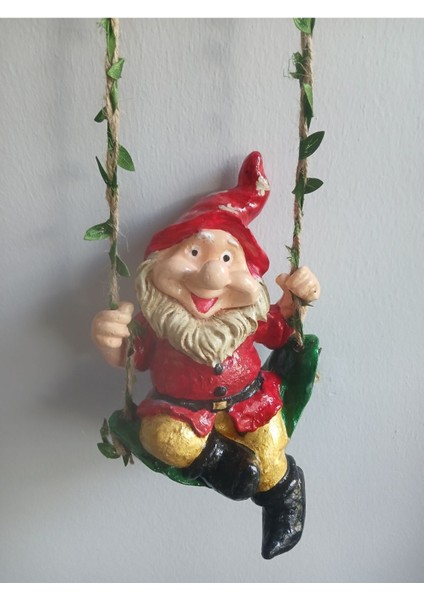 Yılbaşı Sallanan 20 cm Büyük Boy Cüce Dekoratif Biblo Heykel Hediyelik indirimleri