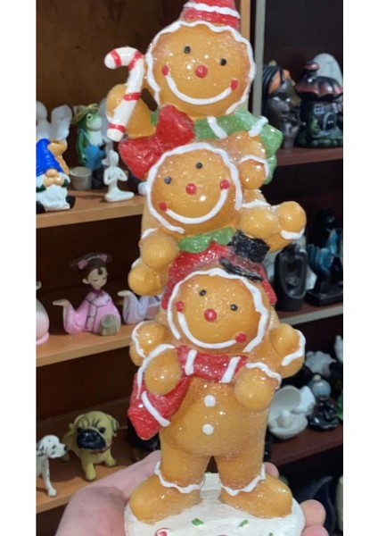 Yeni Yıl Gingerbread Dekoratif Biblo