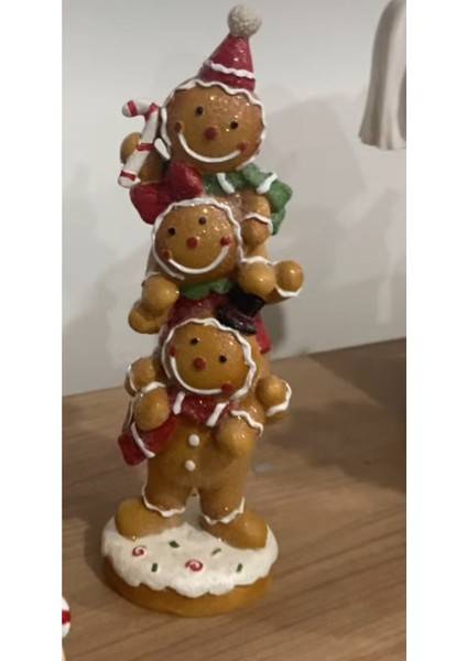 Yeni Yıl Gingerbread Dekoratif Biblo modelleri