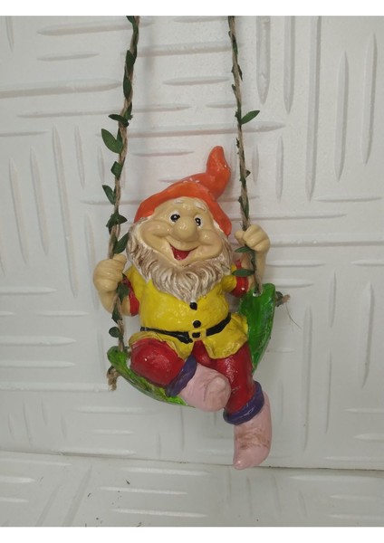 Sallanan 20 cm Büyük Boy Cüce Dekoratif Biblo Heykel Hediyelik Bahçe Dekorasyon Süsleme fiyatları