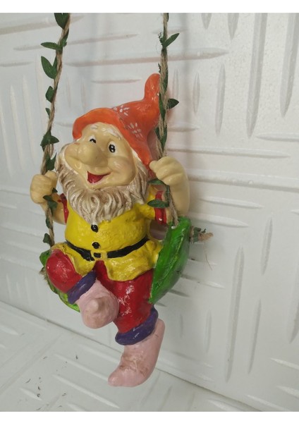 Sallanan 20 cm Büyük Boy Cüce Dekoratif Biblo Heykel Hediyelik Bahçe Dekorasyon Süsleme modelleri