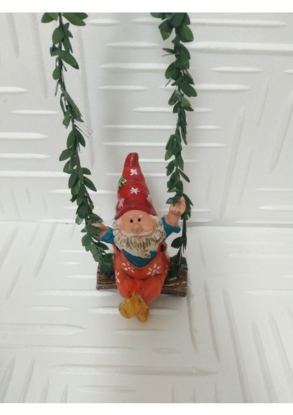 Sallanan Cüce Dekoratif Biblo Heykel Hediyelik Bahçe Dekorasyon Süsleme fiyatları