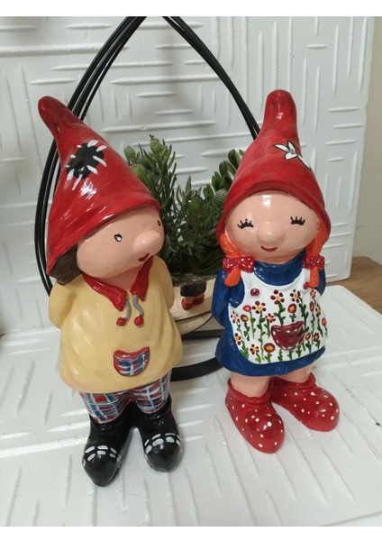 Kız El Yapımı Bahçe Decor Cüce 1 Adet fiyatları