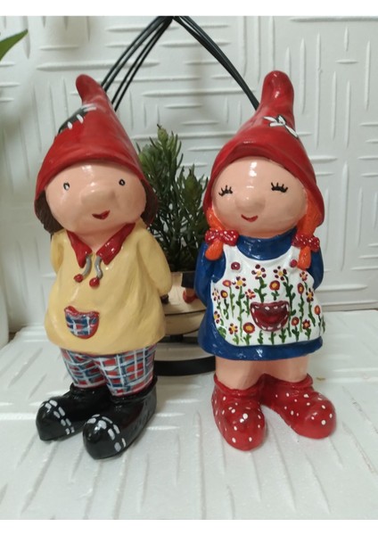 Kız El Yapımı Bahçe Decor Cüce 1 Adet modelleri