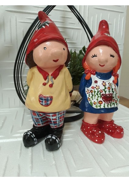 Kız El Yapımı Bahçe Decor Cüce 1 Adet indirimleri