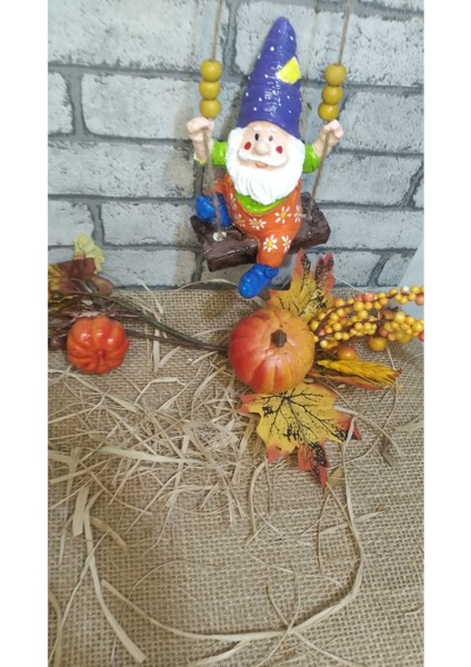 Sallanan Cüce Dekoratif Biblo Heykel Hediyelik Bahçe Dekorasyon Süsleme fiyatları