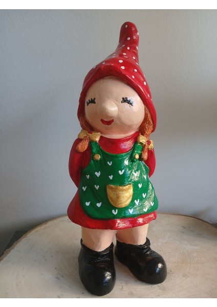 Yılbaşı Kız El Yapımı Bahçe Decor Cüce 1 Adet fırsatları