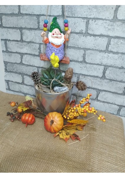 Sallanan Cüce Dekoratif Biblo Heykel Hediyelik Bahçe Dekorasyon Süsleme fiyatları