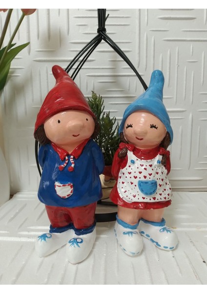 El Yapımı Bahçe Decor Kız Cüce 1 Adet fiyatları