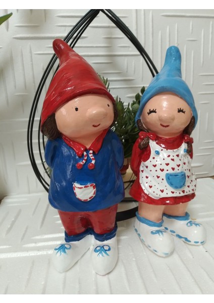 El Yapımı Bahçe Decor Kız Cüce 1 Adet fırsatları